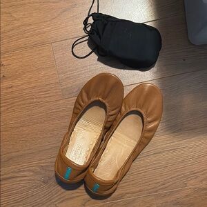 Tieks Brown Leather Ballet Flats